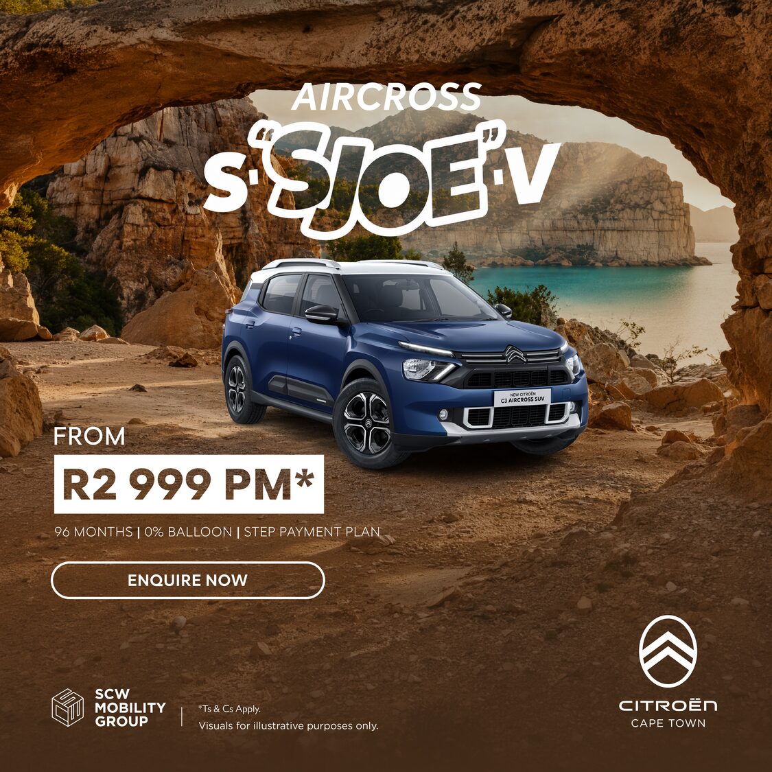 Citroen Aircross from R2 999pm*