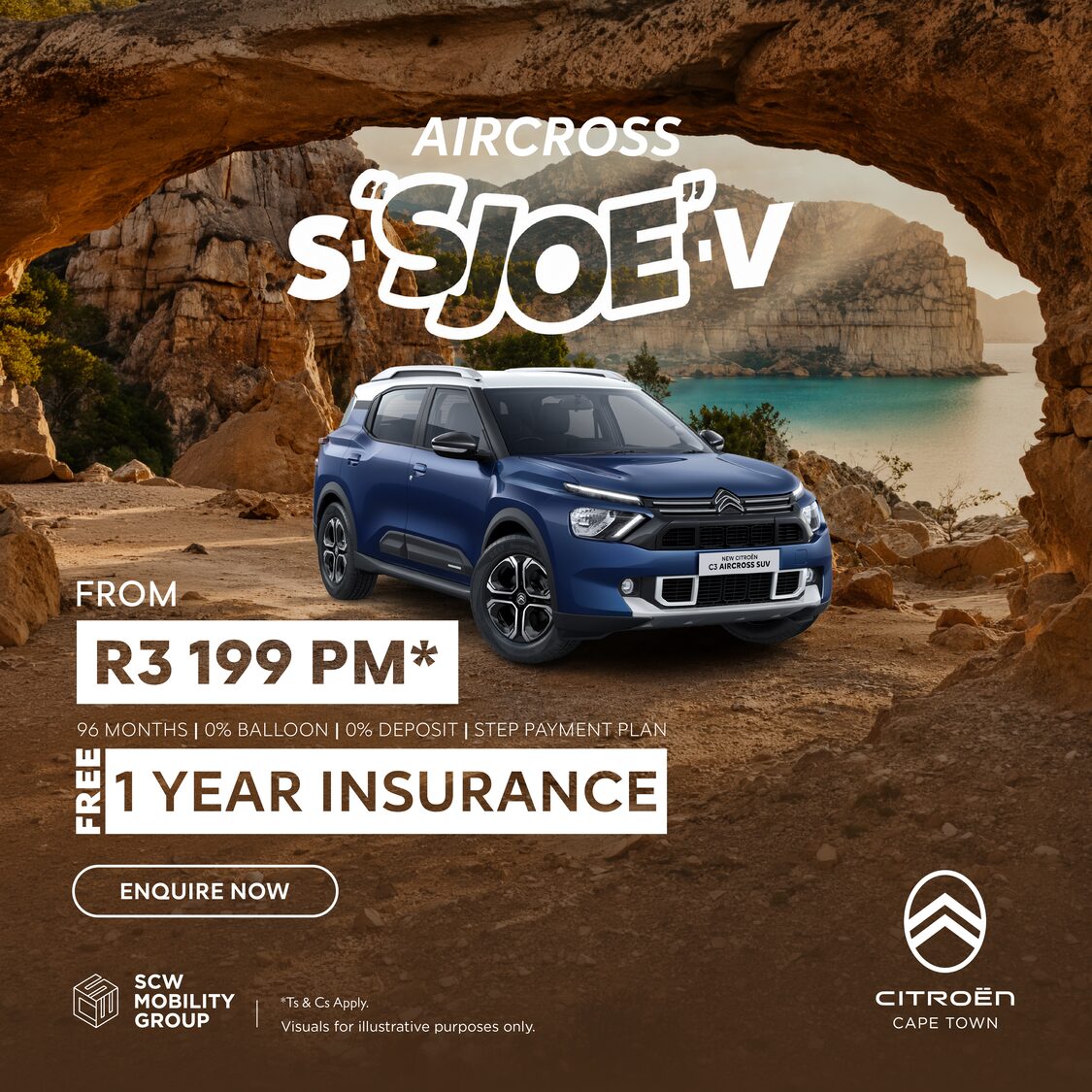 Citroen Aircross from R3 199pm*