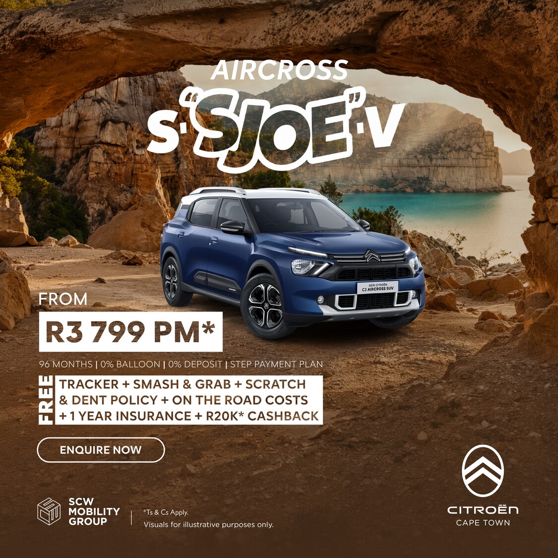 Citroen Aircross from R3 799pm*