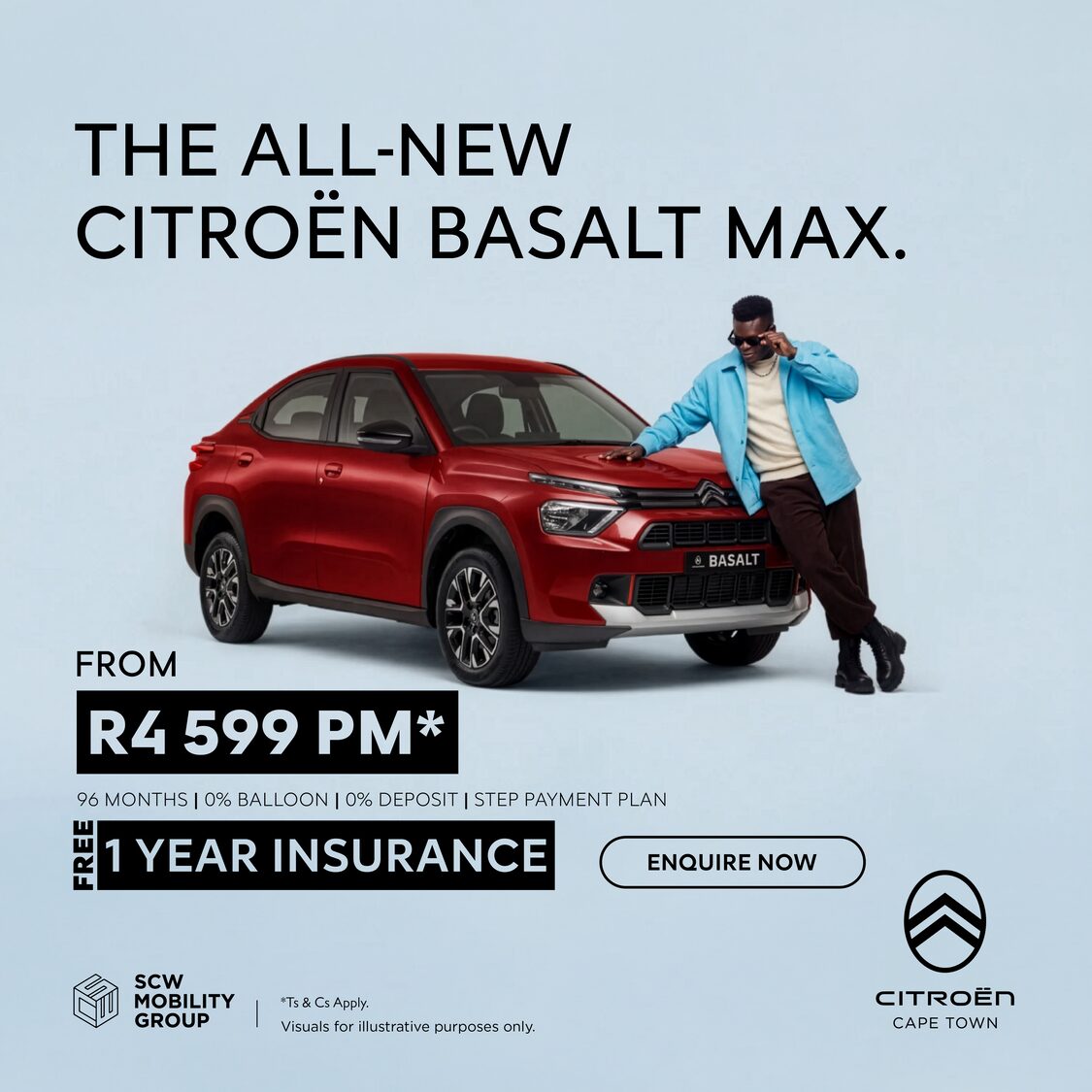 Citroen Basalt Max from R4 599 + Free Insurance*
